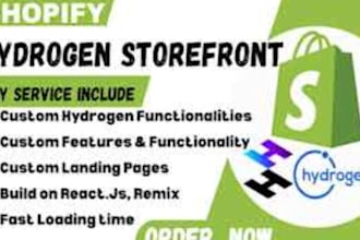 build shopify store or hydrogen storefront with oxygen hosting