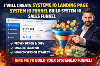 create systeme io landing page system io funnel build system io sales funnel