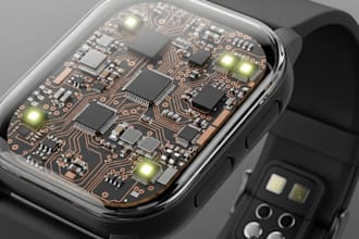 develop smartwatch health tracker imu wearable pcb with ble