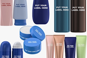 do bottle packaging, label design, product label, packaging design and 3d mockup