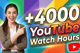 grow your youtube 4000 watch hours safe