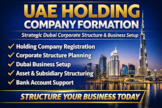register uae holding company formation dubai business corporate structure setup