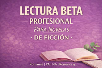 hacer una lectura beta profesional para tu novela en español