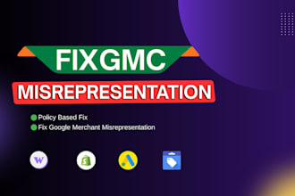 fix google merchant center misrepresentation and suspension