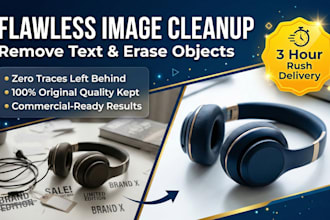perfectly clean images, remove text, and erase unwanted objects