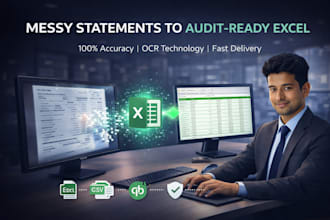 convert bank statements to clean excel