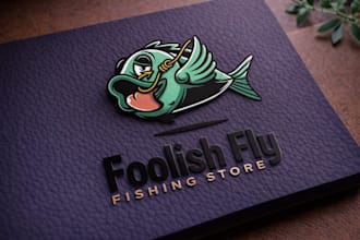 design a colorful tropical fish or sea animal mascot logo