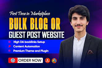 create autoblog or guest post wordpress websites with adsterra ads setup