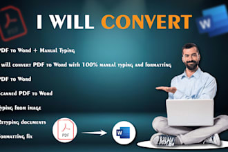 manually convert PDF to editable word with accuracy