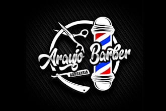 design outstanding barber shop, barber, spa and beauty salon logo