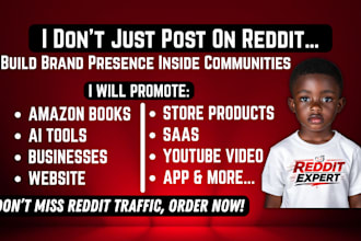 do business cbd website product saas amazon book promotion via reddit SEO post