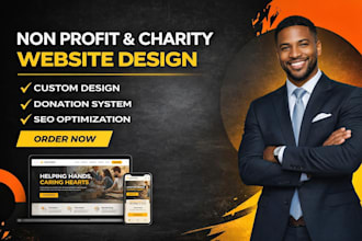 design a professional nonprofit and charity website