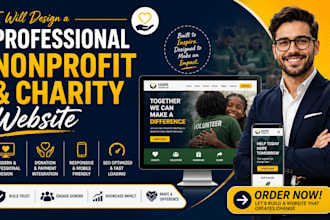 design a charity and professional nonprofit website