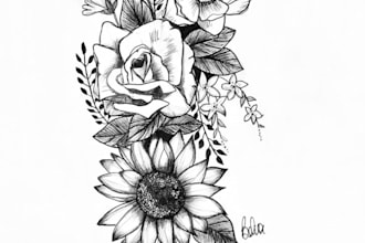 create a profesional tribal tattoo design