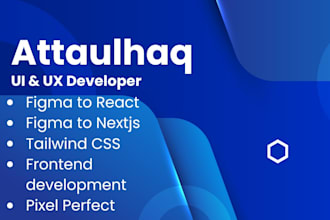 convert figma to next js with tailwind CSS and shadcn UI