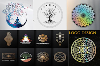 create sacred geometry spiritual or mandala logo design