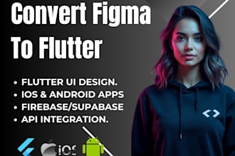 convert figma to flutter mobile applications