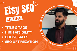 do etsy SEO for titles and tags to rank listings and boost sales