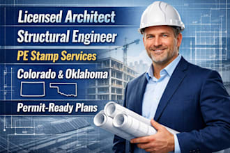 licenced architect, structural engineer, pe stamp in colorado, oklahoma pe stamp
