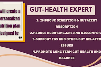 create a customized diet plan for better digestion and gut health