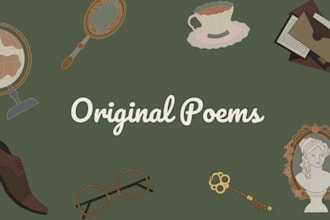 write a beautiful poem for you or a loved one on any topic