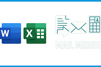 mail merge your data into letters, labels and envelopes
