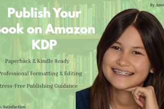 professionally publish format and edit your amazon KDP book