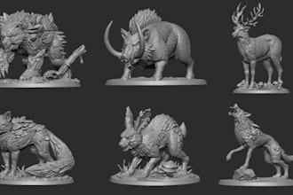 sculpt 3d animal model 3d character 3d animal 3d cute 3d creatures for printing