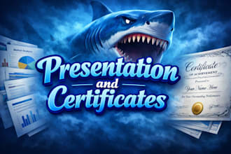design modern presentation and certificates