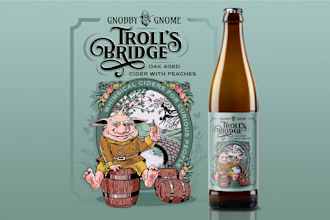 design beer can label and beverage packaging with logo