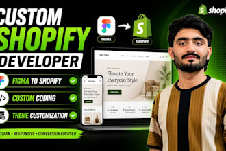 convert figma to shopify, custom code and customize shopify theme