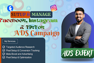 create effective facebook, instagram and tiktok ads campaign