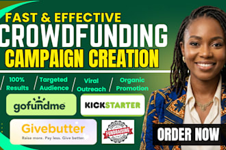 create crowdfunding campaign for gofundme kickstarter indiegogo