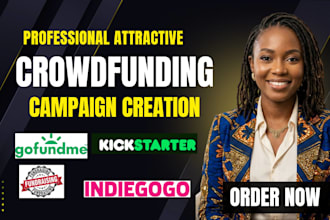 create crowdfunding campaign for gofundme kickstarter indiegogo