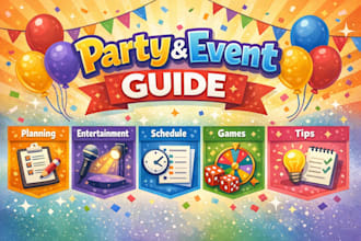 create a complete party or event schedule for you