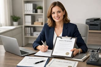 handle complete business registration and legal documentation for startups