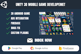 do professional unity game development for mobile games
