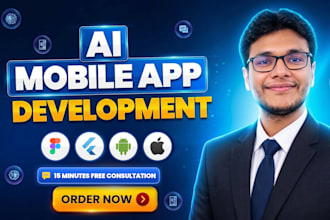 develop ai mobile app, ai integration, ios android app as flutter app developer