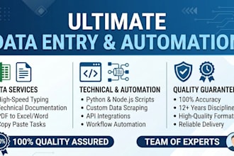 do professional technical data entry and documentation