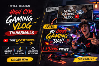 design youtube fortnite, gta gaming vlog thumbnails