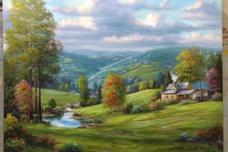 create original acrylic and oil paintings