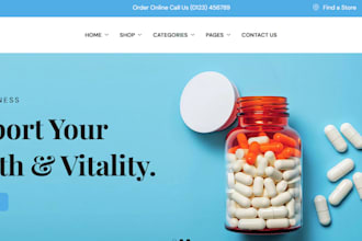 build peptide shopify store peptide store peptide supplement nutraceutical store