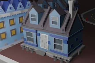 make low poly prop in blender