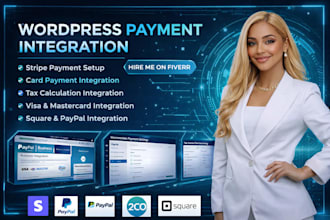 fix wordpress stripe payment, tax calculation, card payment, visa and mastercard