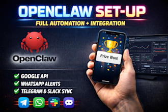 setup openclaw on vps with google API telegram and whatsapp automation