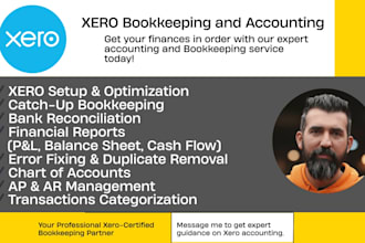 do xero bookkeeping, xero cleanup and bank reconciliation