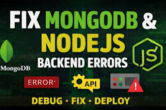 fix your mongodb mongoose or nodejs backend errors