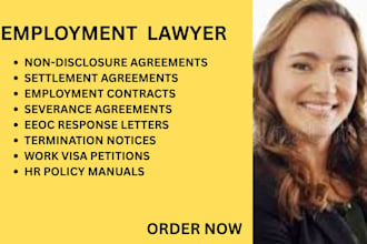 handle employment disputes, layoffs, work visas, eeoc cases, and HR paperwork