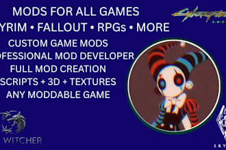 create custom game mods and 3d assets