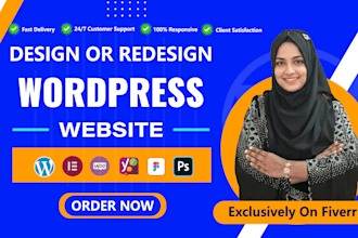 do wordpress website, build website, design, redesign, clone website development